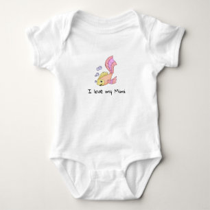 Cute Baby Fish I Love my Mimi Romper