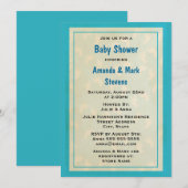 Cute baby Footprint Baby shower Kaart (Voorkant / Achterkant)