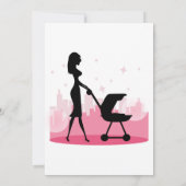 Cute baby Footprint Baby shower Kaart (Achterkant)