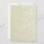 Cute baby Footprint Baby shower Kaart (Achterkant)