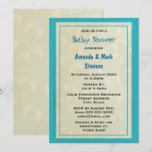 Cute baby Footprint Baby shower Kaart (Voorkant / Achterkant)