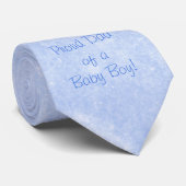 Cute Baby Footprint Birth Notice Stropdas (Opgerold)