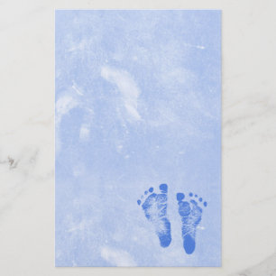 Cute Baby Footprint Briefpapier
