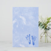 Cute Baby Footprint Briefpapier (Staand voorkant)
