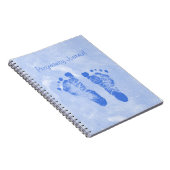 Cute Baby Footprint Pregnancy Journal Notitieboek (Rechterzijde)
