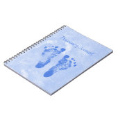 Cute Baby Footprint Pregnancy Journal Notitieboek (Linkerzijde)