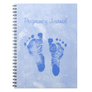 Cute Baby Footprint Pregnancy Journal Notitieboek
