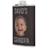 Cute Baby Foto Opa Cadeau Heupfles (Links)
