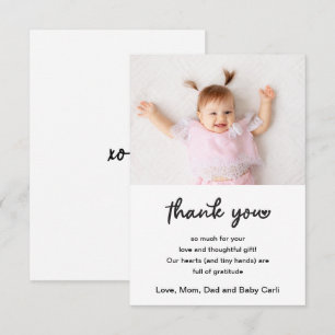 Cute Baby Foto Script Bedankt