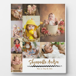 cute baby fotoplaat - 9 foto's & tekst gepersonali