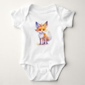 Cute Baby Fox Baby Bodysuit (Voorkant)