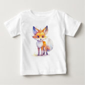 Cute Baby Fox Baby T-Shirt (Voorkant)