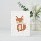 Cute Baby Fox Briefkaart (Staand voorkant)