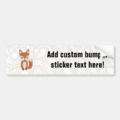 Cute Baby Fox Bumpersticker (Voorkant)