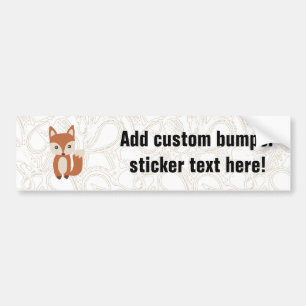 Cute Baby Fox Bumpersticker