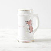 Cute baby fox cartoon illustratie bierpul (Voorkant rechts)