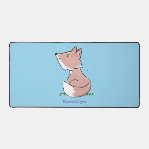 Cute baby fox cartoon illustratie bureaumat