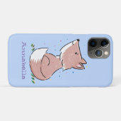 Cute baby fox cartoon illustratie Case-Mate iPhone case (Achterkant (horizontaal))