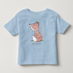 Cute baby fox cartoon illustratie kinder shirts