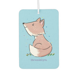Cute baby fox cartoon illustratie luchtverfrisser