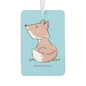 Cute baby fox cartoon illustratie luchtverfrisser (Achterkant)