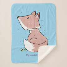 Cute baby fox cartoon illustratie