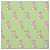 Cute baby fox cartoon illustratie stof (Swatch)