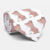 Cute baby fox cartoon illustratie stropdas (Opgerold)