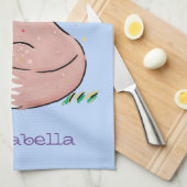 Cute baby fox cartoon illustratie theedoek (Quarter Fold)