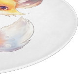 Cute Baby Fox Cutting Board Snijplank (Hoek)