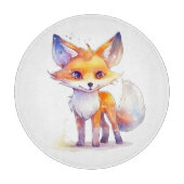 Cute Baby Fox Cutting Board Snijplank (Voorkant)