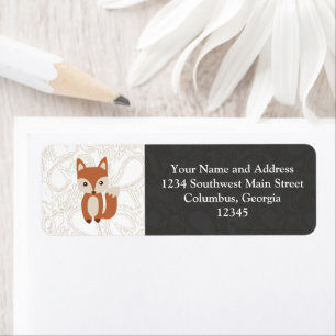Cute Baby Fox Etiket