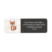 Cute Baby Fox Etiket (Voorkant)