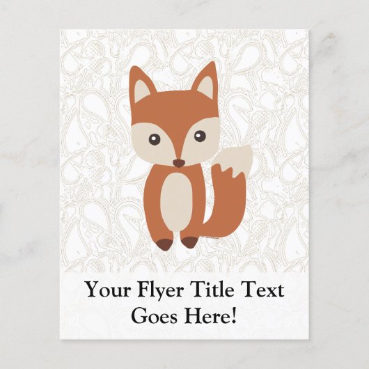 Cute Baby Fox Flyer (Voorkant)