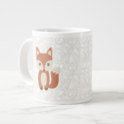 Cute Baby Fox Grote Koffiekop (Links)