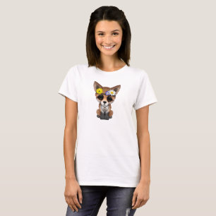 Cute Baby Fox Hippie T-shirt