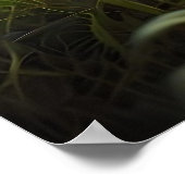 Cute baby fox in wilde bloemen poster (Hoek)