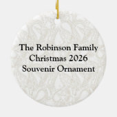 Cute Baby Fox Keramisch Ornament (Achterkant)