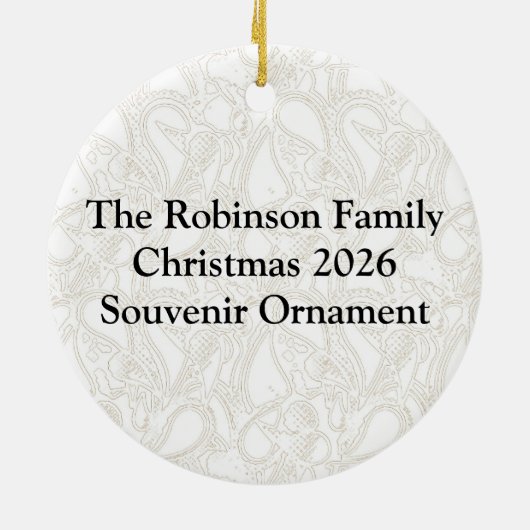 Cute Baby Fox Keramisch Ornament (Achterkant)