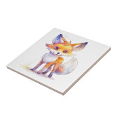 Cute Baby Fox-keramische Tegel Tegeltje (Zijkant)