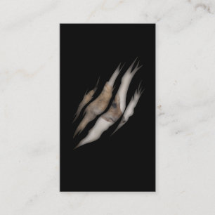 Cute Baby Fox Lover Torn Animal Visitekaartje