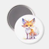 Cute Baby Fox Magnet (Voorkant / Achterkant)