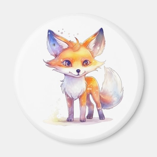 Cute Baby Fox Magnet (Voorkant)