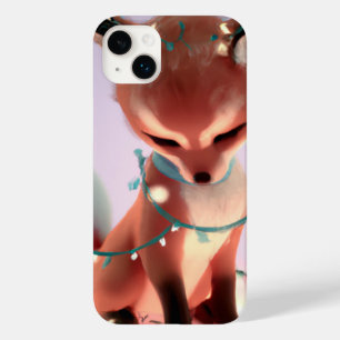 Cute Baby Fox met Fairy Lights iPhone 14 + Hoesje
