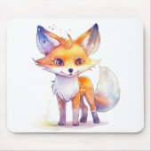 Cute Baby Fox Mousepad Muismat (Voorkant)