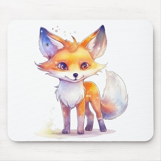 Cute Baby Fox Mousepad Muismat (Voorkant)