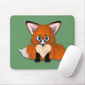 Cute Baby Fox Muismat (Met muis)