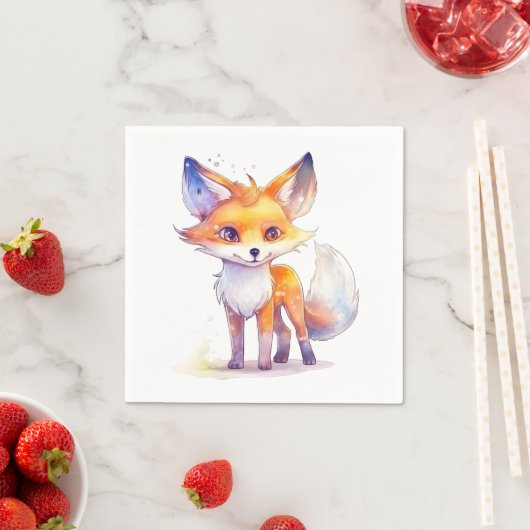 Cute Baby Fox Paper Napkin Servet (Insitu)