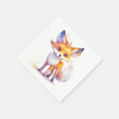 Cute Baby Fox Paper Napkin Servet (Hoek)