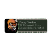 Cute Baby Fox Paw Etiket (Voorkant)